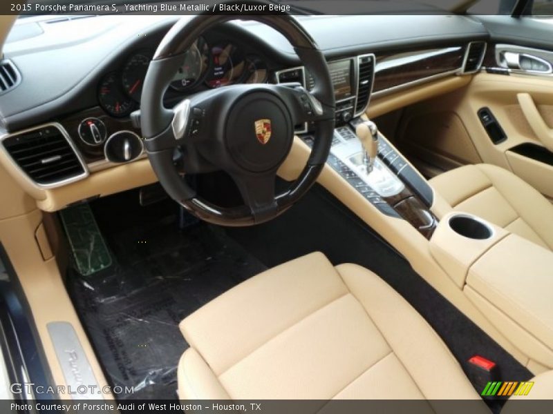  2015 Panamera S Black/Luxor Beige Interior