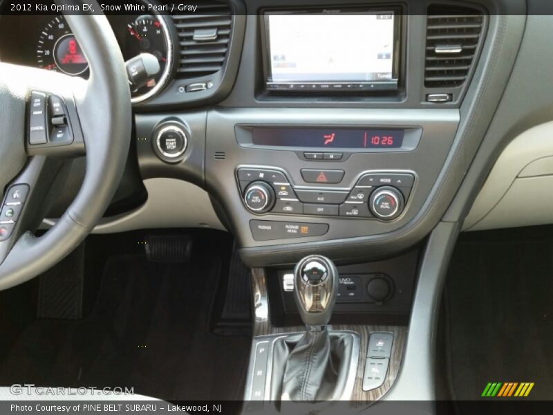 Snow White Pearl / Gray 2012 Kia Optima EX