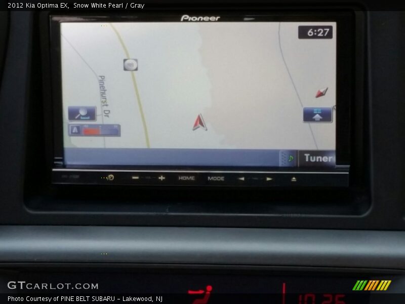 Snow White Pearl / Gray 2012 Kia Optima EX