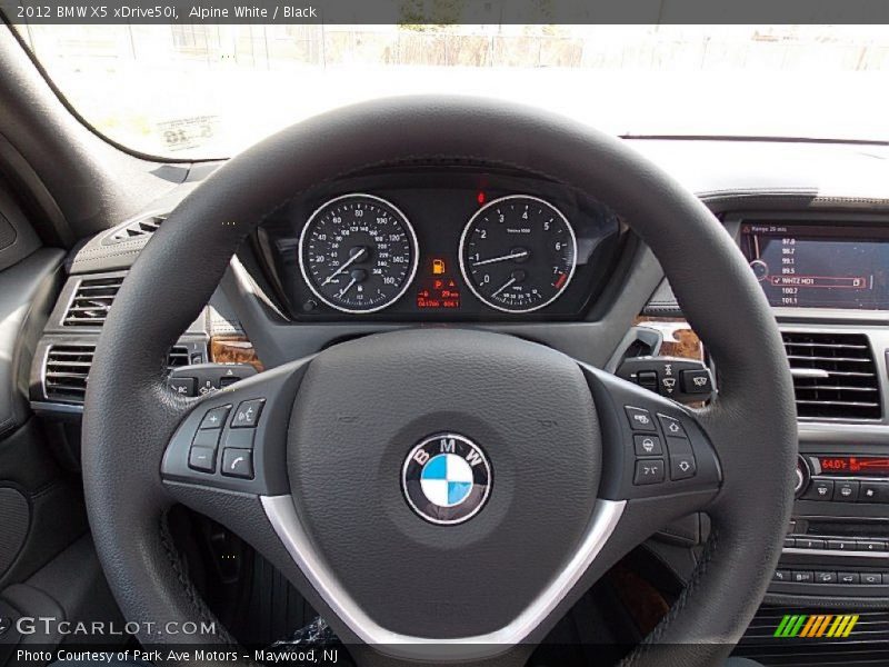 Alpine White / Black 2012 BMW X5 xDrive50i