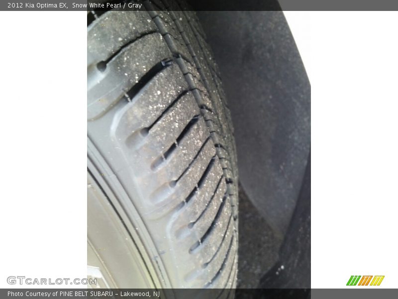 Snow White Pearl / Gray 2012 Kia Optima EX