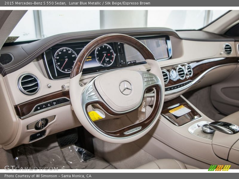  2015 S 550 Sedan Silk Beige/Espresso Brown Interior