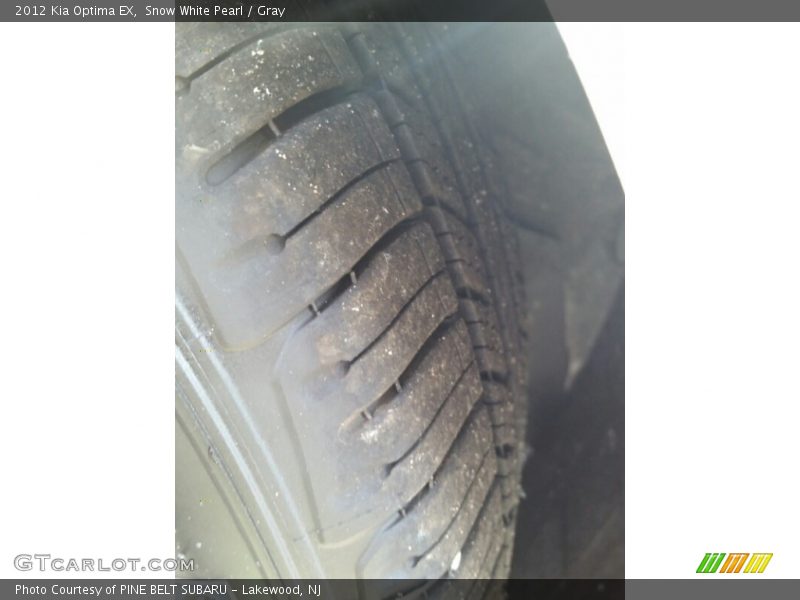 Snow White Pearl / Gray 2012 Kia Optima EX