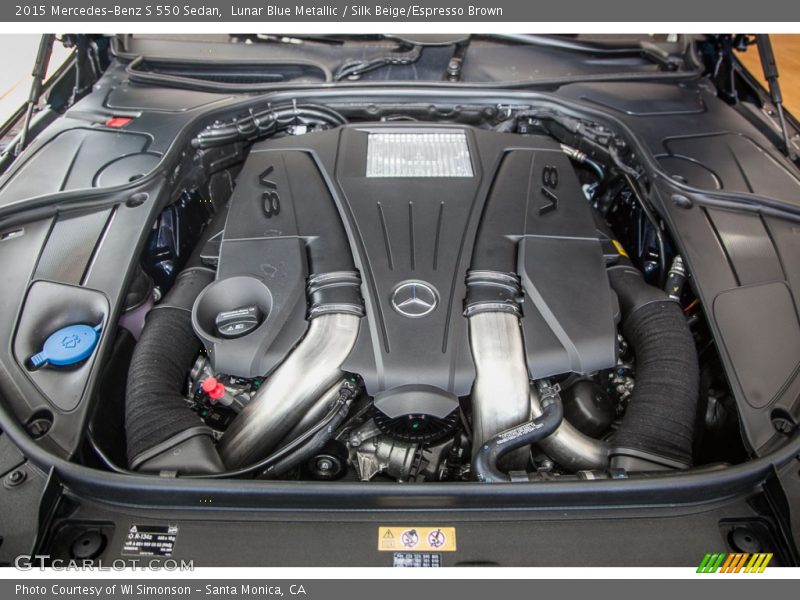  2015 S 550 Sedan Engine - 4.6 Liter biturbo DI DOHC 32-Valve VVT V8