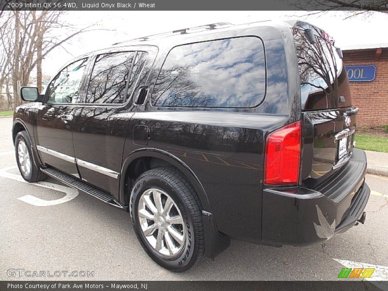 Liquid Onyx Black / Wheat 2009 Infiniti QX 56 4WD