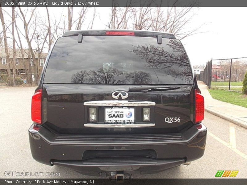 Liquid Onyx Black / Wheat 2009 Infiniti QX 56 4WD