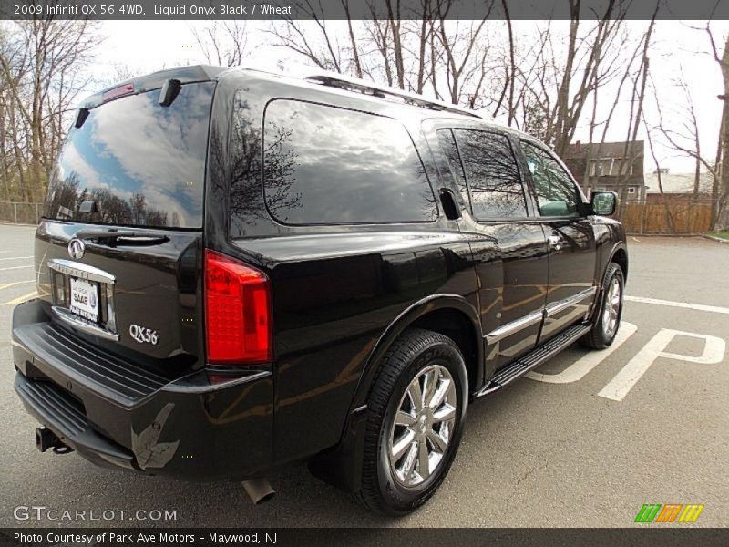Liquid Onyx Black / Wheat 2009 Infiniti QX 56 4WD
