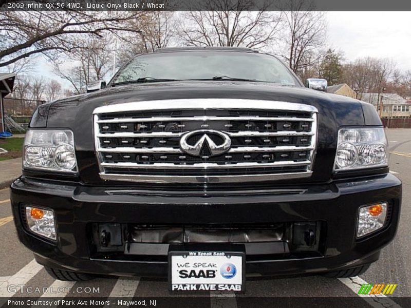 Liquid Onyx Black / Wheat 2009 Infiniti QX 56 4WD
