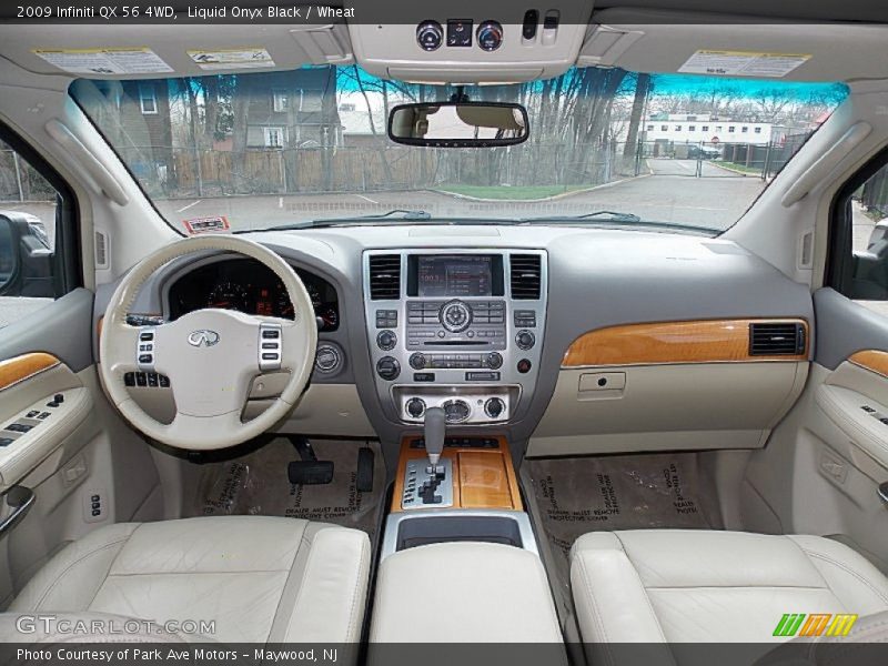 Liquid Onyx Black / Wheat 2009 Infiniti QX 56 4WD