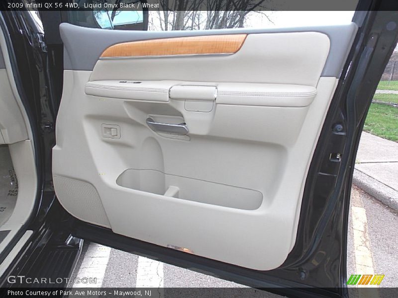 Liquid Onyx Black / Wheat 2009 Infiniti QX 56 4WD