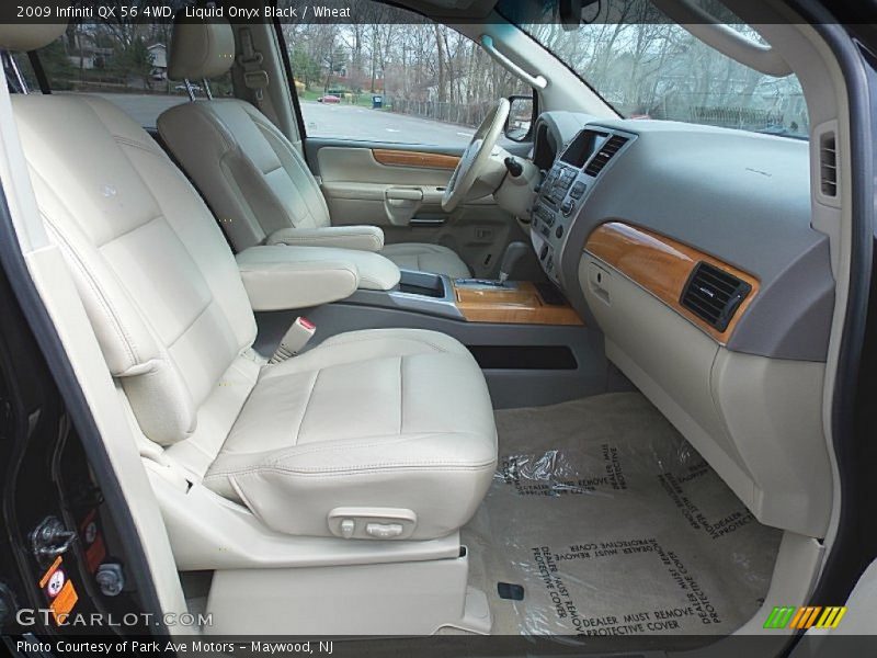 Liquid Onyx Black / Wheat 2009 Infiniti QX 56 4WD