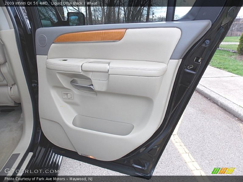 Liquid Onyx Black / Wheat 2009 Infiniti QX 56 4WD