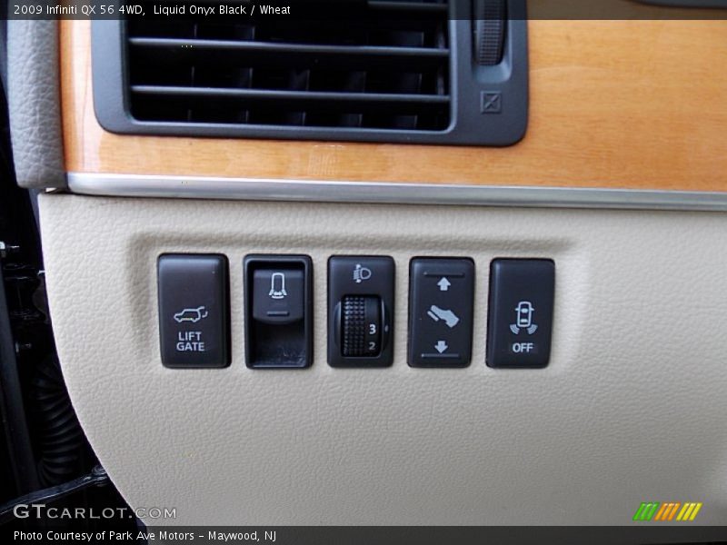 Liquid Onyx Black / Wheat 2009 Infiniti QX 56 4WD