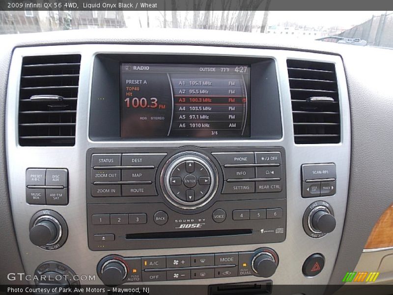 Liquid Onyx Black / Wheat 2009 Infiniti QX 56 4WD