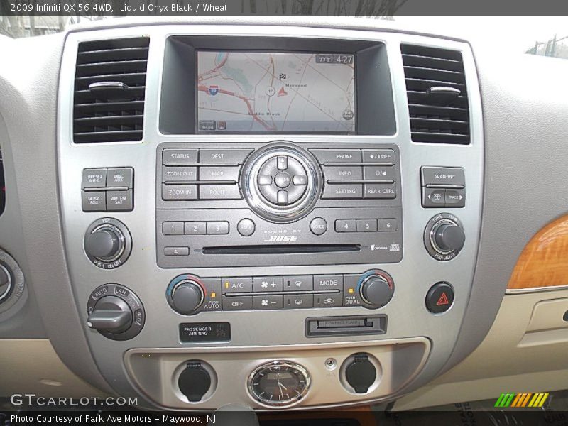 Liquid Onyx Black / Wheat 2009 Infiniti QX 56 4WD