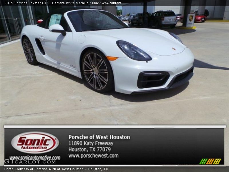 Carrara White Metallic / Black w/Alcantara 2015 Porsche Boxster GTS