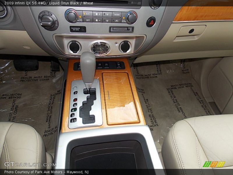 Liquid Onyx Black / Wheat 2009 Infiniti QX 56 4WD
