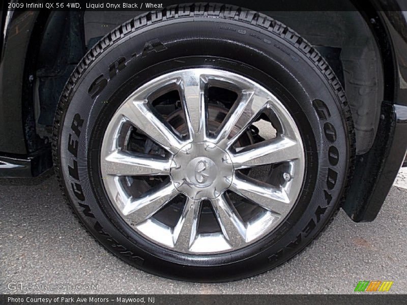 Liquid Onyx Black / Wheat 2009 Infiniti QX 56 4WD