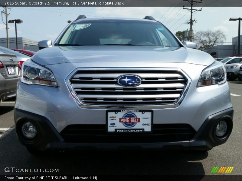 Ice Silver Metallic / Slate Black 2015 Subaru Outback 2.5i Premium