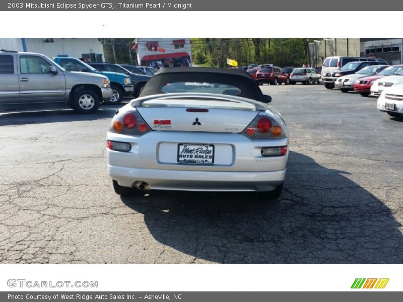 Titanium Pearl / Midnight 2003 Mitsubishi Eclipse Spyder GTS