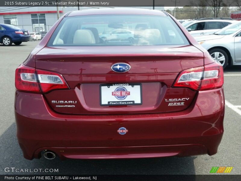 Venetian Red Pearl / Warm Ivory 2015 Subaru Legacy 2.5i