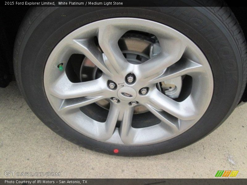 White Platinum / Medium Light Stone 2015 Ford Explorer Limited