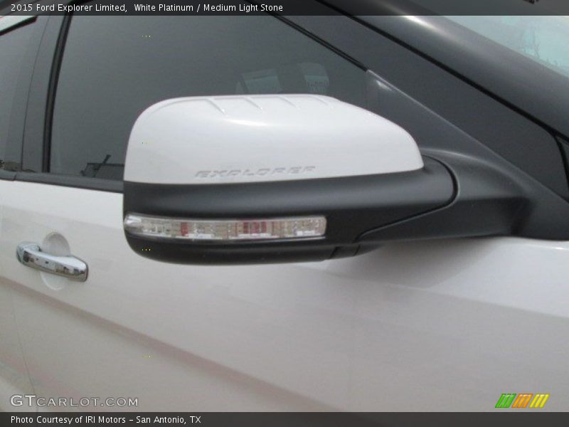 White Platinum / Medium Light Stone 2015 Ford Explorer Limited