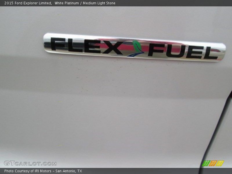 White Platinum / Medium Light Stone 2015 Ford Explorer Limited