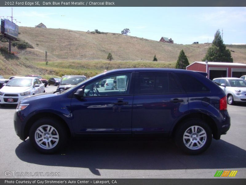 Dark Blue Pearl Metallic / Charcoal Black 2012 Ford Edge SE