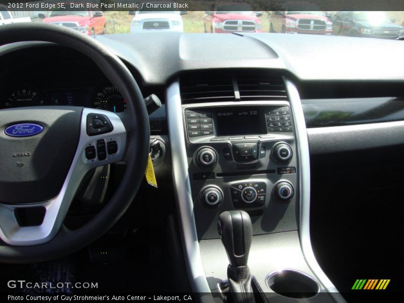 Dark Blue Pearl Metallic / Charcoal Black 2012 Ford Edge SE