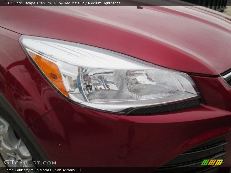 Ruby Red Metallic / Medium Light Stone 2015 Ford Escape Titanium