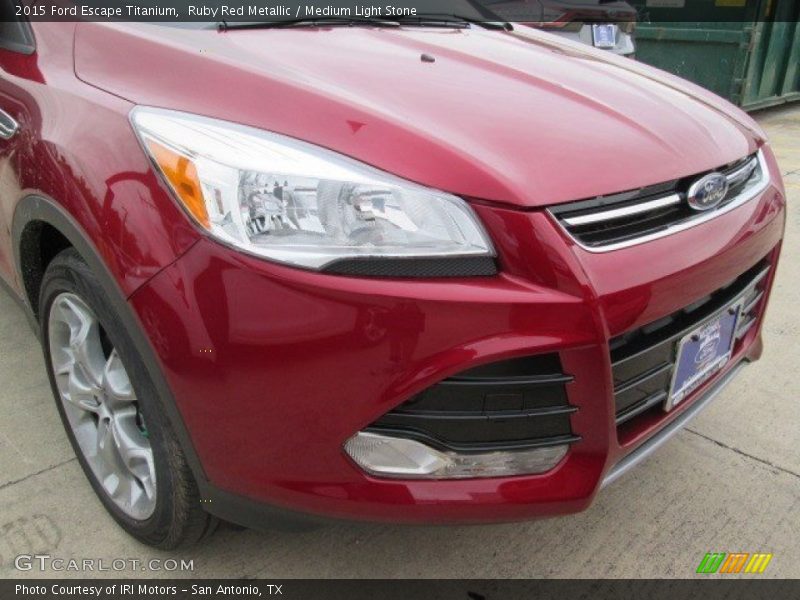 Ruby Red Metallic / Medium Light Stone 2015 Ford Escape Titanium