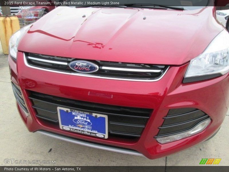 Ruby Red Metallic / Medium Light Stone 2015 Ford Escape Titanium
