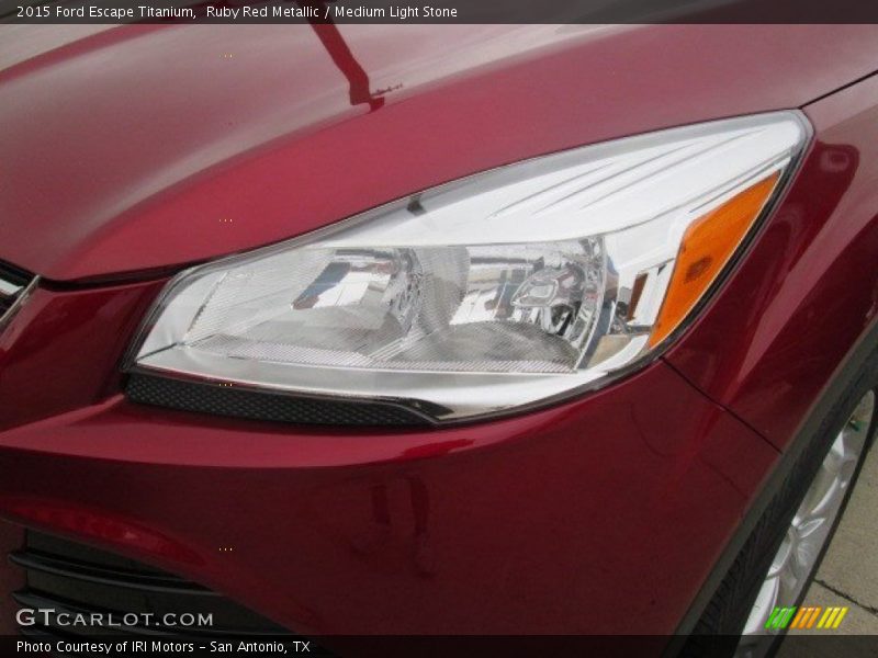 Ruby Red Metallic / Medium Light Stone 2015 Ford Escape Titanium