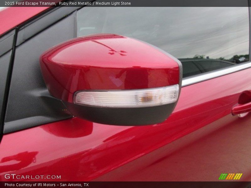 Ruby Red Metallic / Medium Light Stone 2015 Ford Escape Titanium