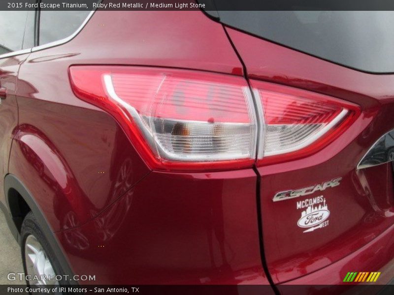 Ruby Red Metallic / Medium Light Stone 2015 Ford Escape Titanium