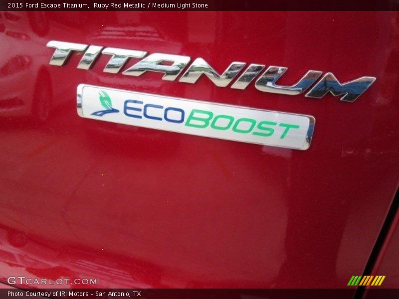 Ruby Red Metallic / Medium Light Stone 2015 Ford Escape Titanium