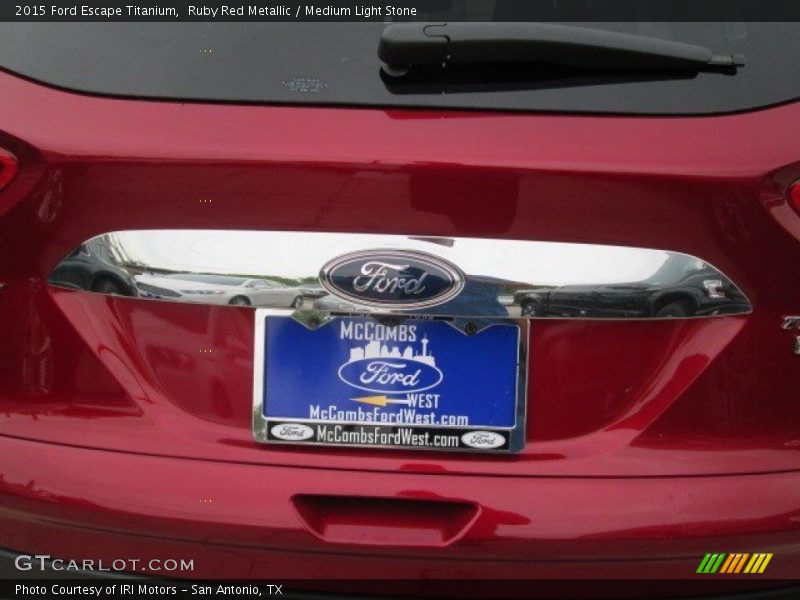 Ruby Red Metallic / Medium Light Stone 2015 Ford Escape Titanium