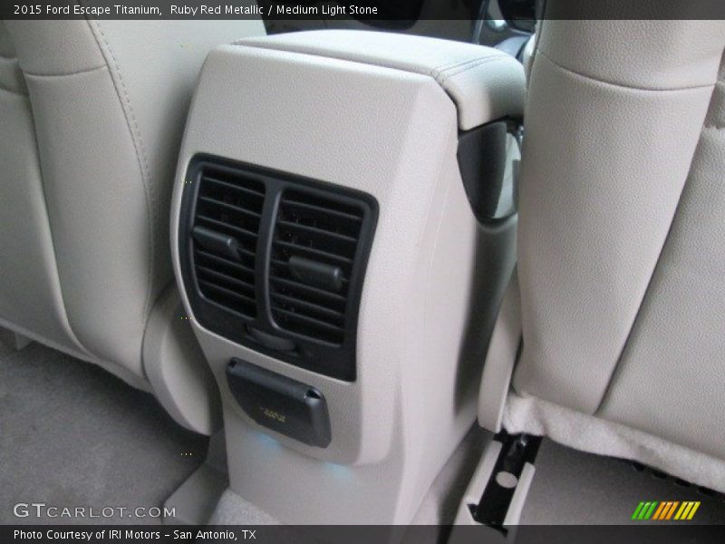 Ruby Red Metallic / Medium Light Stone 2015 Ford Escape Titanium