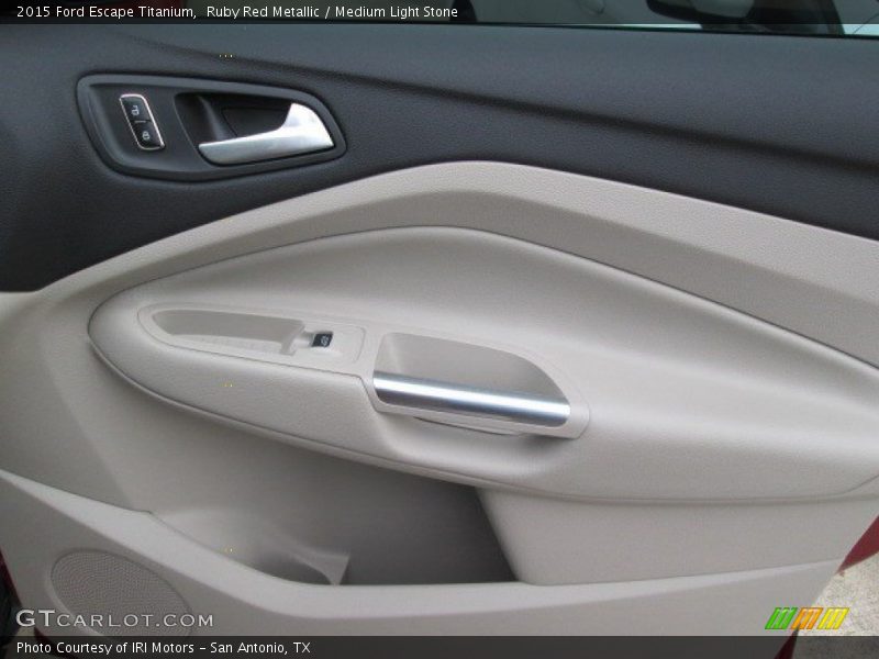 Ruby Red Metallic / Medium Light Stone 2015 Ford Escape Titanium