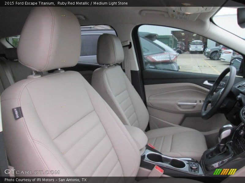 Ruby Red Metallic / Medium Light Stone 2015 Ford Escape Titanium