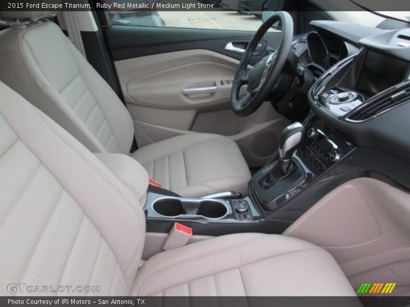 Ruby Red Metallic / Medium Light Stone 2015 Ford Escape Titanium