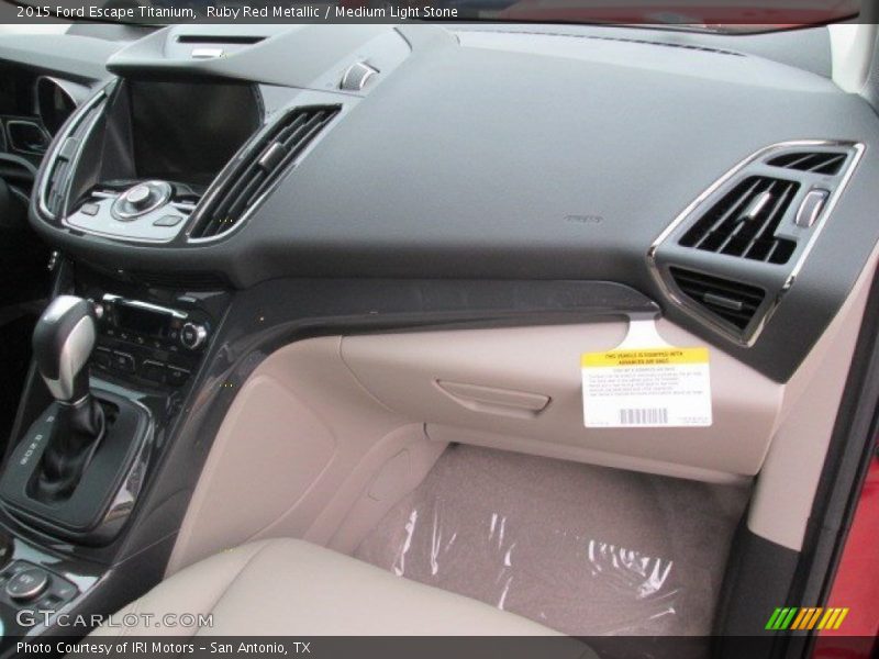 Ruby Red Metallic / Medium Light Stone 2015 Ford Escape Titanium