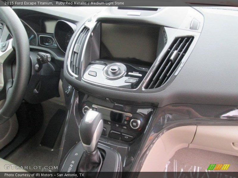 Ruby Red Metallic / Medium Light Stone 2015 Ford Escape Titanium