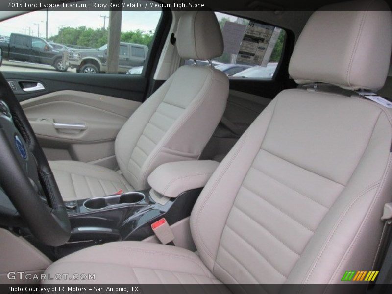 Ruby Red Metallic / Medium Light Stone 2015 Ford Escape Titanium