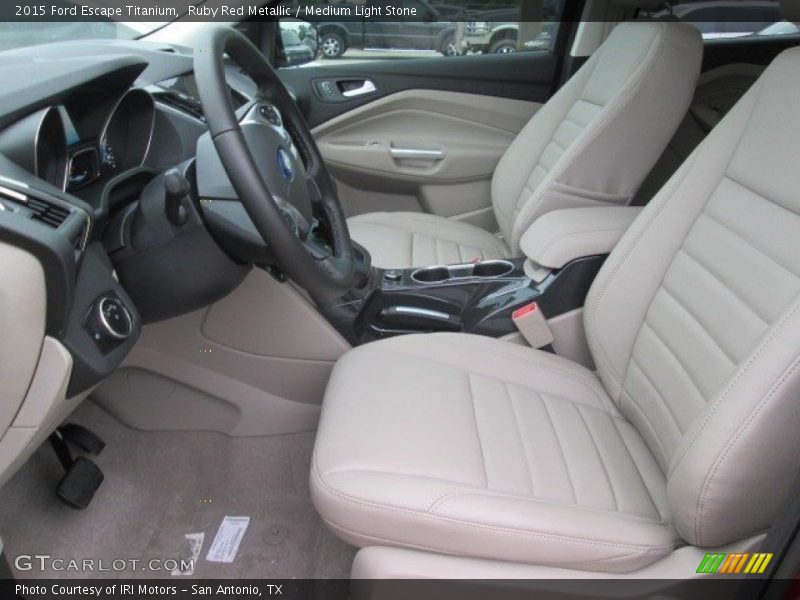Ruby Red Metallic / Medium Light Stone 2015 Ford Escape Titanium