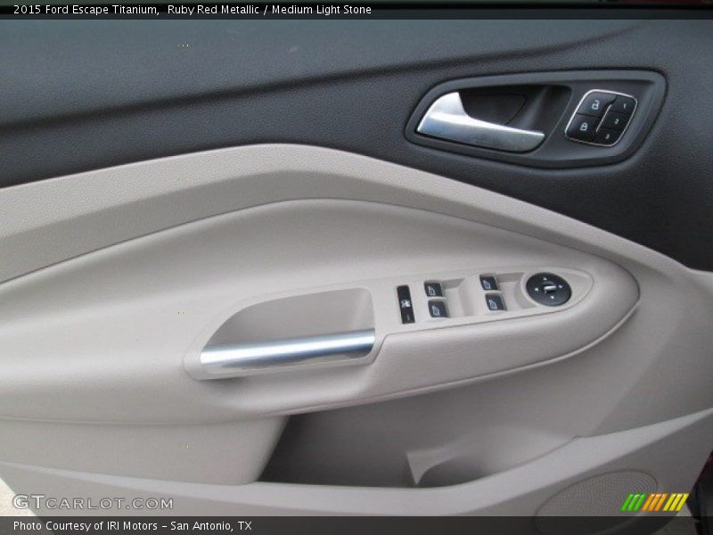 Ruby Red Metallic / Medium Light Stone 2015 Ford Escape Titanium