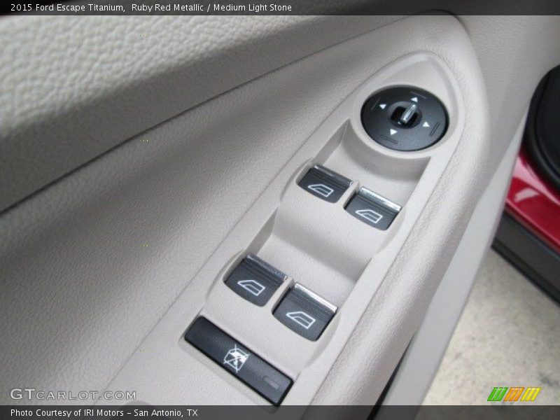 Ruby Red Metallic / Medium Light Stone 2015 Ford Escape Titanium