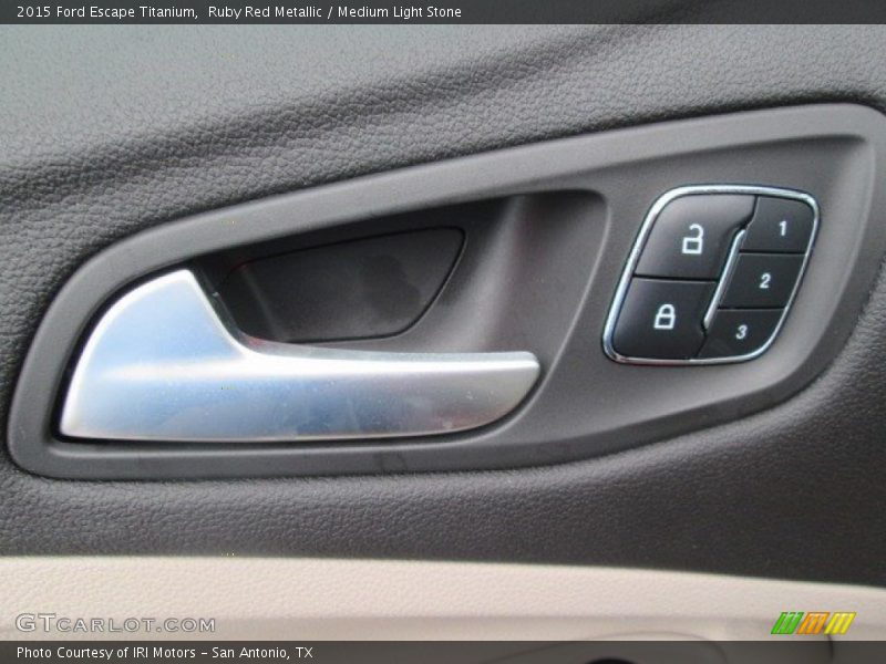 Ruby Red Metallic / Medium Light Stone 2015 Ford Escape Titanium