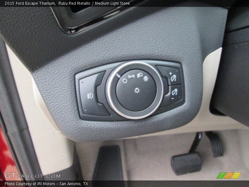 Ruby Red Metallic / Medium Light Stone 2015 Ford Escape Titanium